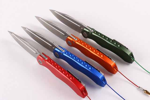 MICROTECH-ANAX(Poison dragonfly 2) stone-washing folding knife UD402434